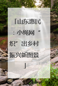 山东惠民：小绳网“织”出乡村振兴新图景