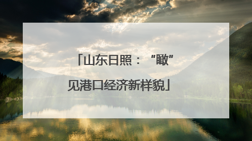 山东日照：“瞰”见港口经济新样貌