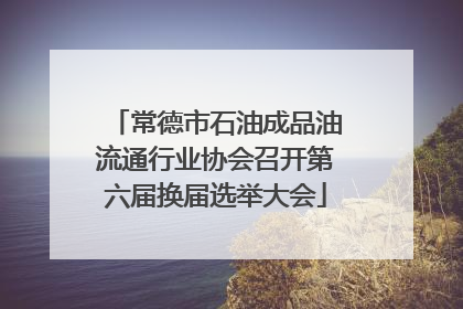 常德市石油成品油流通行业协会召开第六届换届选举大会