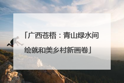 广西苍梧：青山绿水间绘就和美乡村新画卷