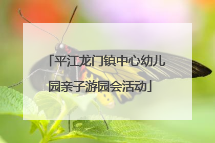 平江龙门镇中心幼儿园亲子游园会活动