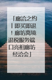 廊洽之约丨即买即退！廊坊离境退税服务端口亮相廊坊经洽会