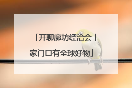 开聊廊坊经洽会丨家门口有全球好物