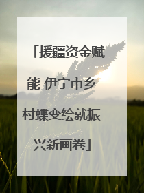 援疆资金赋能 伊宁市乡村蝶变绘就振兴新画卷