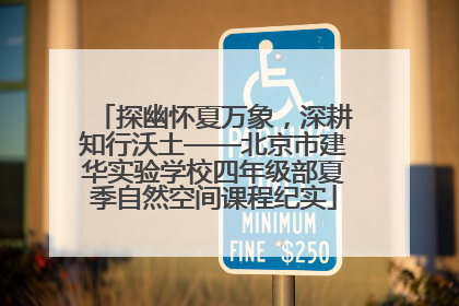 探幽怀夏万象，深耕知行沃土——北京市建华实验学校四年级部夏季自然空间课程纪实