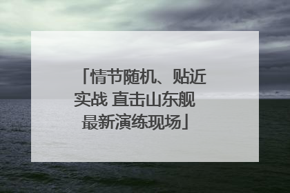 情节随机、贴近实战 直击山东舰最新演练现场