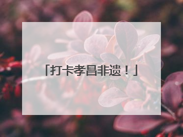 打卡孝昌非遗！