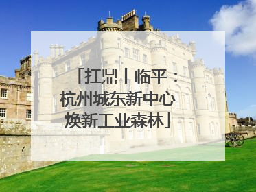扛鼎丨临平：杭州城东新中心焕新工业森林