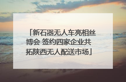 新石器无人车亮相丝博会 签约四家企业共拓陕西无人配送市场