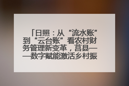 日照：从“流水账”到“云台账”看农村财务管理新变革，莒县——数字赋能激活乡村振兴“一池春水”