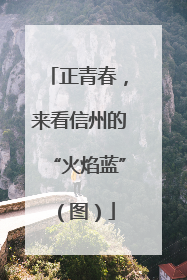 正青春，来看信州的“火焰蓝”（图）