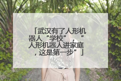 武汉有了人形机器人“学校”，“人形机器人进家庭，这是第一步”