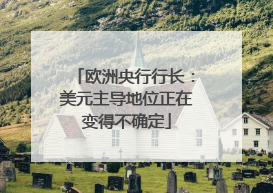 欧洲央行行长：美元主导地位正在变得不确定