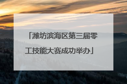 潍坊滨海区第三届零工技能大赛成功举办