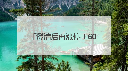 澄清后再涨停！605099六连板！