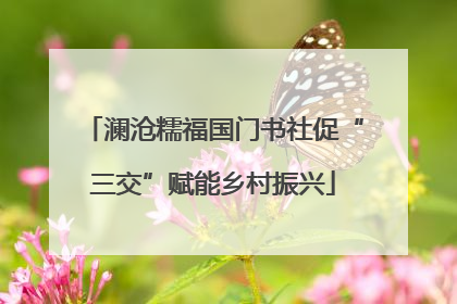 澜沧糯福国门书社促“三交”赋能乡村振兴