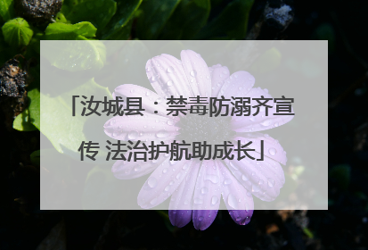 汝城县：禁毒防溺齐宣传 法治护航助成长