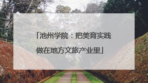 池州学院：把美育实践做在地方文旅产业里