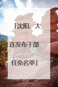 沈阳、大连发布干部任免名单