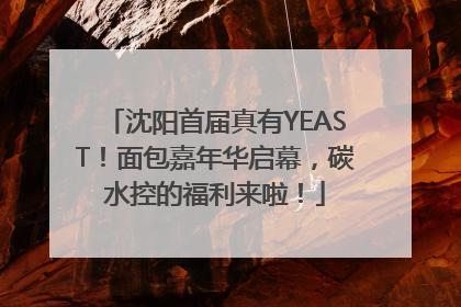 沈阳首届真有YEAST！面包嘉年华启幕，碳水控的福利来啦！