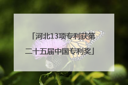 河北13项专利获第二十五届中国专利奖
