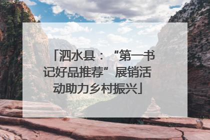 泗水县：“第一书记好品推荐”展销活动助力乡村振兴