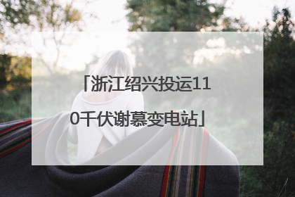 浙江绍兴投运110千伏谢慕变电站