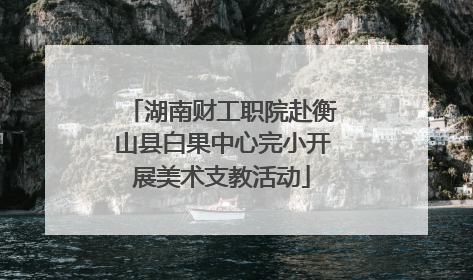 湖南财工职院赴衡山县白果中心完小开展美术支教活动