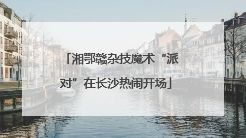湘鄂赣杂技魔术“派对”在长沙热闹开场