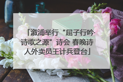溆浦举行“屈子行吟·诗歌之源”诗会 春晚诗人外卖员王计兵登台