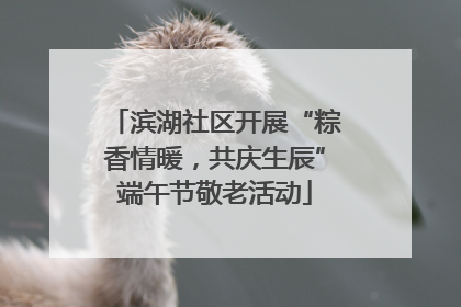 滨湖社区开展“粽香情暖，共庆生辰”端午节敬老活动