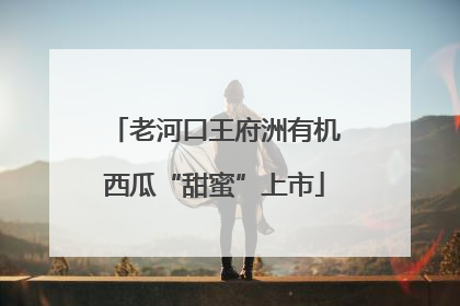 老河口王府洲有机西瓜“甜蜜”上市