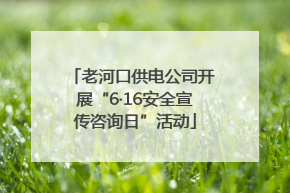 老河口供电公司开展“6·16安全宣传咨询日”活动