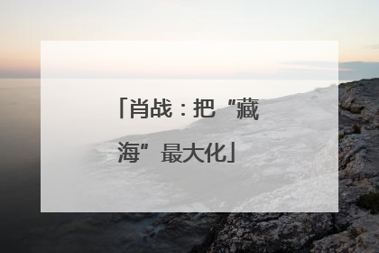 肖战：把“藏海”最大化