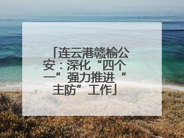 连云港赣榆公安：深化“四个一”强力推进“主防”工作
