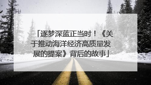 逐梦深蓝正当时！《关于推动海洋经济高质量发展的提案》背后的故事
