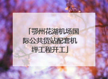鄂州花湖机场国际公共货站配套机坪工程开工