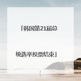 韩国第21届总统选举投票结束