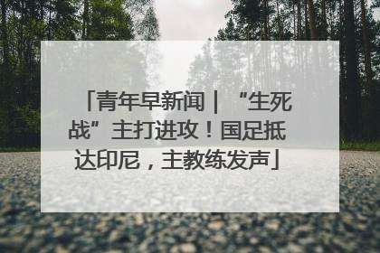 青年早新闻｜“生死战”主打进攻！国足抵达印尼，主教练发声