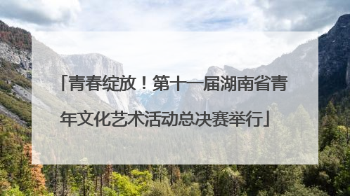 青春绽放！第十一届湖南省青年文化艺术活动总决赛举行