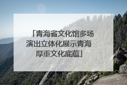 青海省文化馆多场演出立体化展示青海厚重文化底蕴