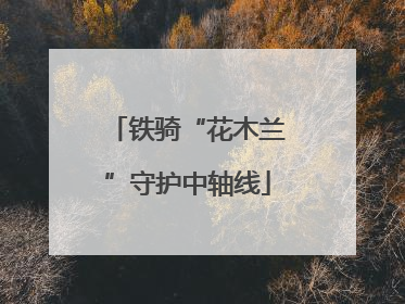 铁骑“花木兰”守护中轴线