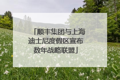顺丰集团与上海迪士尼度假区宣布数年战略联盟
