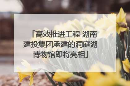 高效推进工程 湖南建投集团承建的洞庭湖博物馆即将亮相