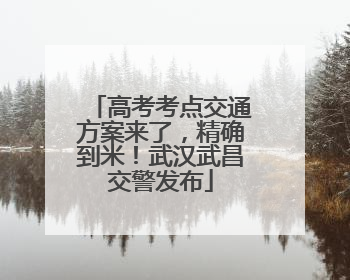 高考考点交通方案来了，精确到米！武汉武昌交警发布