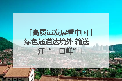 高质量发展看中国｜绿色通道达境外 输送三江“一口鲜”