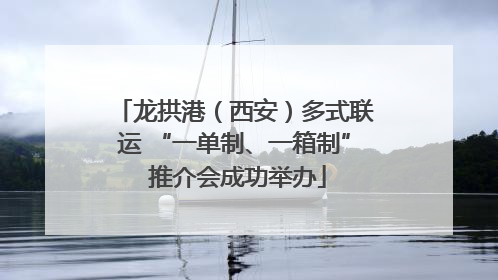龙拱港（西安）多式联运 “一单制、一箱制” 推介会成功举办