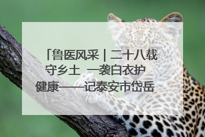 鲁医风采｜二十八载守乡土  一袭白衣护健康——记泰安市岱岳区满庄镇卫生院院长、主任医师张宝喜