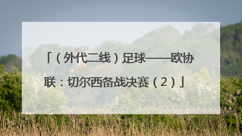 （外代二线）足球——欧协联：切尔西备战决赛（2）