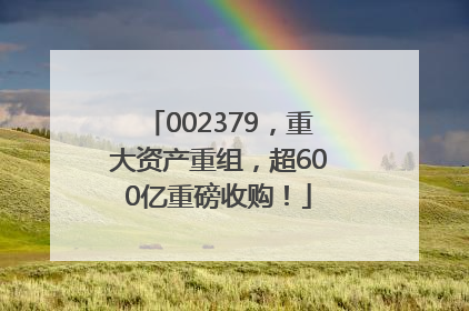 002379，重大资产重组，超600亿重磅收购！
